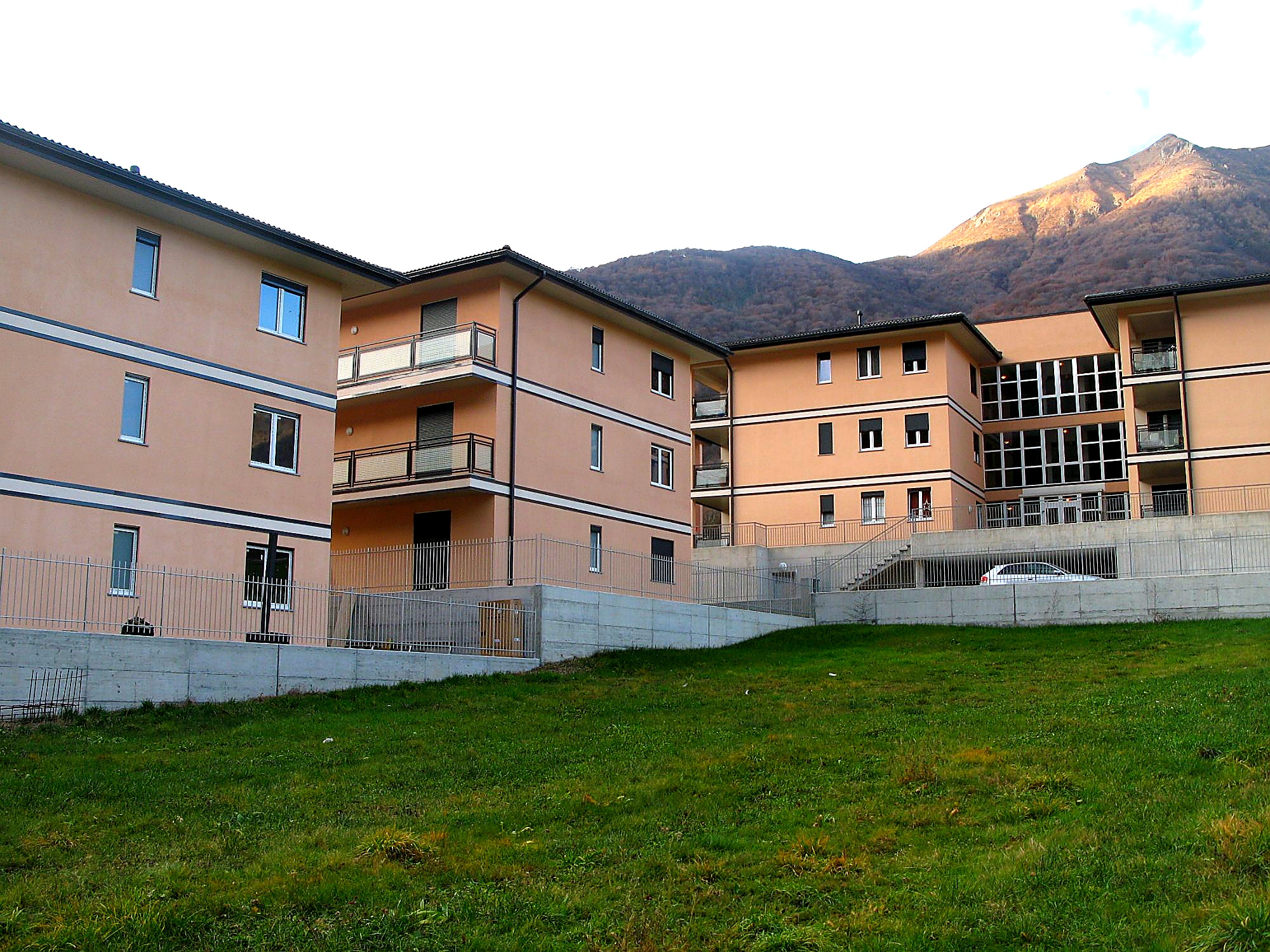 Five apartment buildings