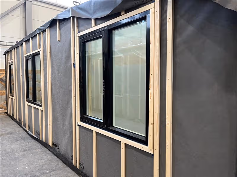 Timber frame wall construction