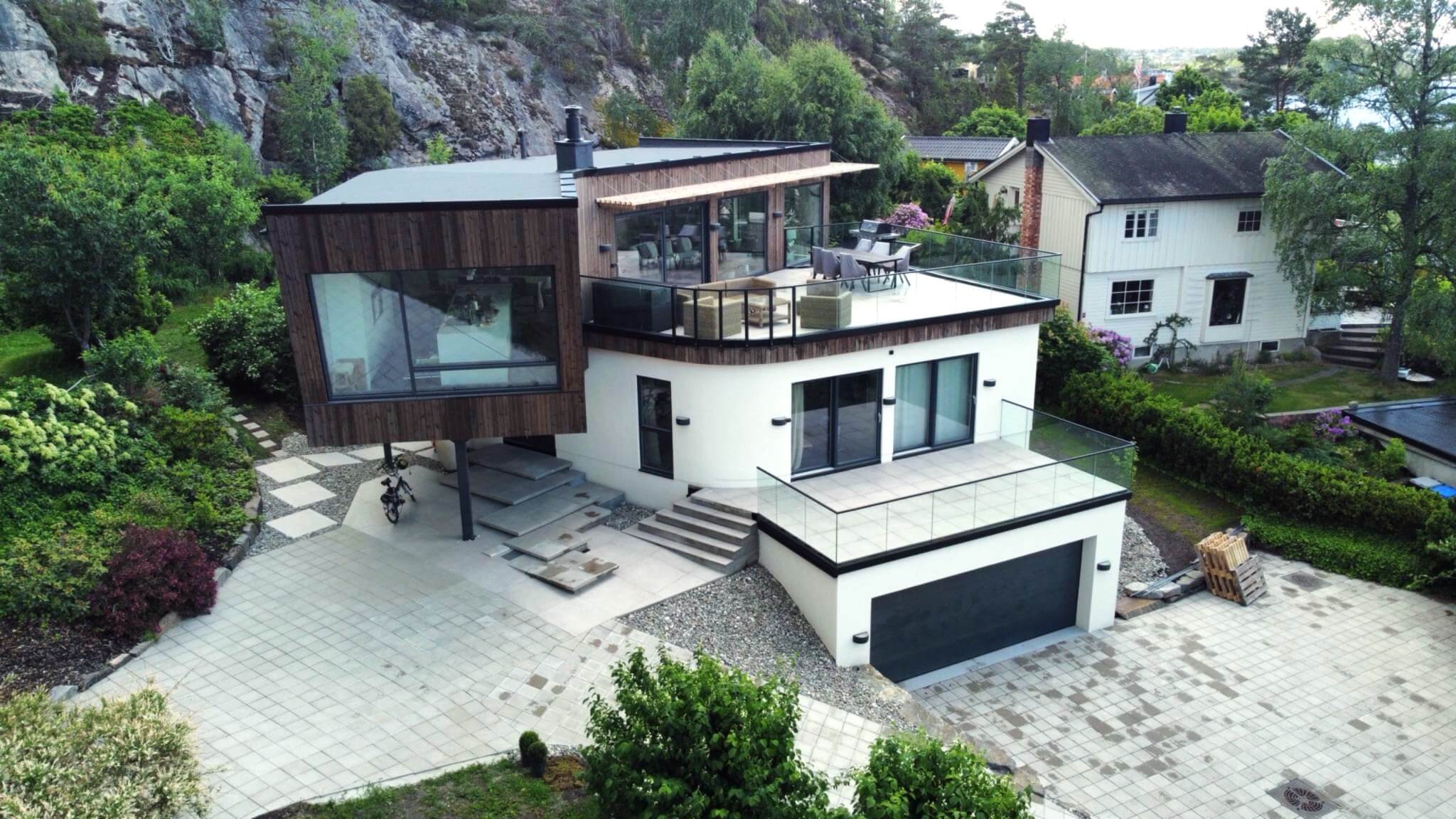 Complex timber frame house — Norway